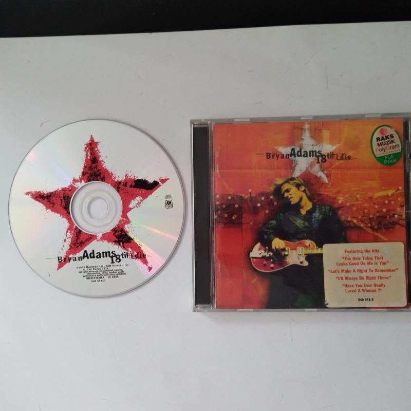 Bryan Adams – 18 Til I Die   - 1996 Avrupa Basım  2. El  CD  Albüm