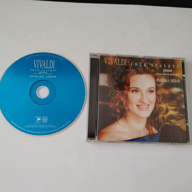 Vivaldi* - Anjelika Akbar – Four Seasons Piano - 2001 Türkiye Basım 2. El CD Albüm