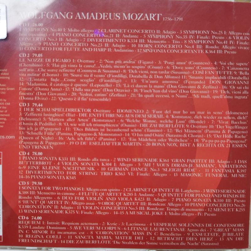 Best Mozart 100   - 2005 Avrupa  Basım -  2. El  6XCD Box Albüm