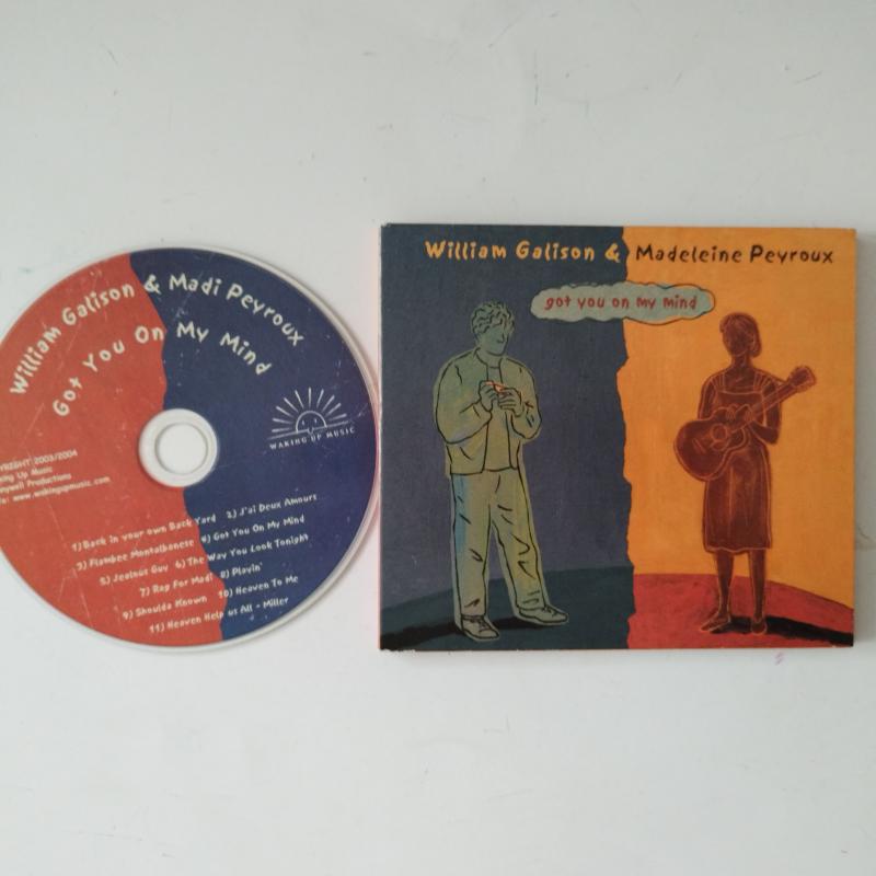 William Galison & Madeleine Peyroux – Got You On My Mind – 2004 Amerika Basım - 2. El Digipak CD Albüm