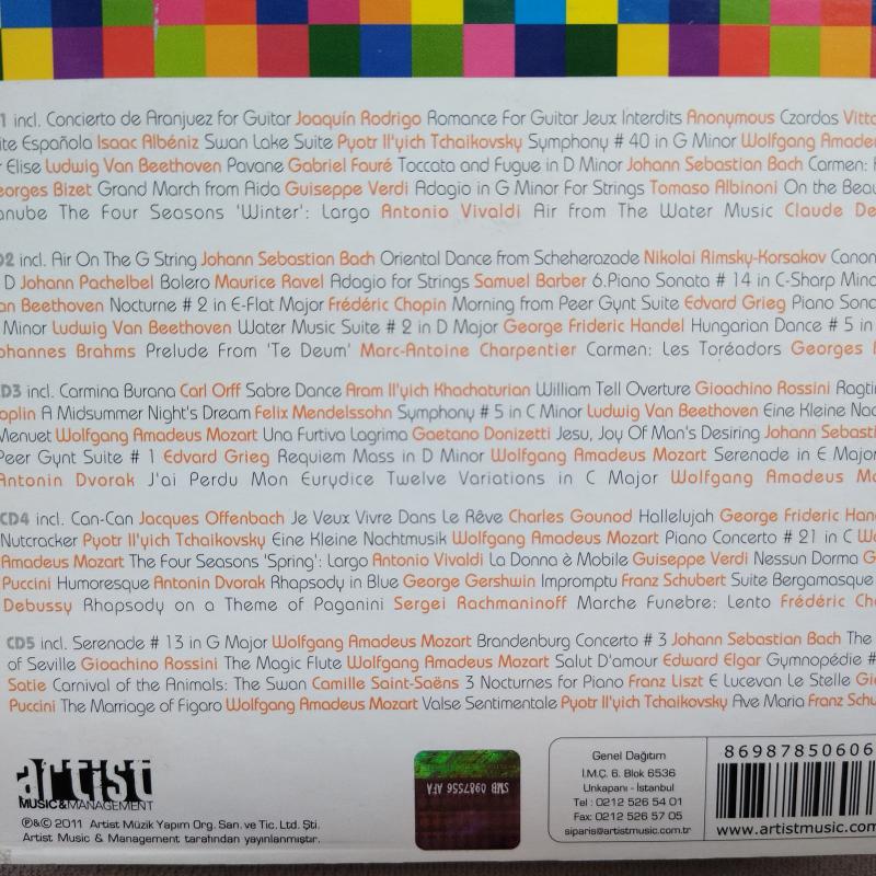 100 Classics Forever  –   2011 Türkiye Basım  -  2. El  5XCD  Albüm