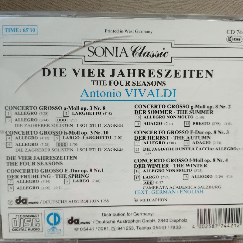 Antonio Vivaldi /   –   1998 Almanya Basım  -  2. El  CD  Albüm