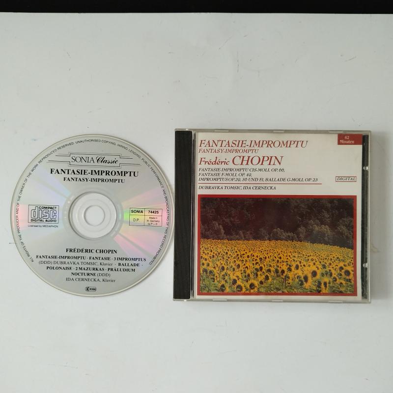 Frédéric Chopin, Dubravka Tomsic, Ida Černecká – Fantasie-impromptu – 1988 Almanya Basım - 2. El CD Albüm