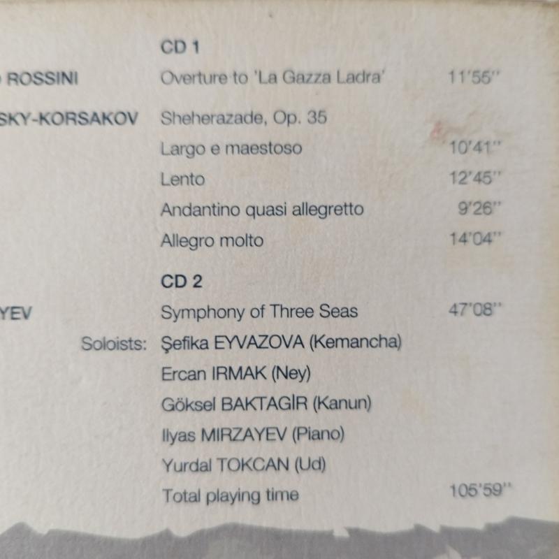 Üç Denizin Sesi / Tekfen Flarmoni  –   2007 Türkiye Basım  -  2. El Digipak 2XCD  Albüm