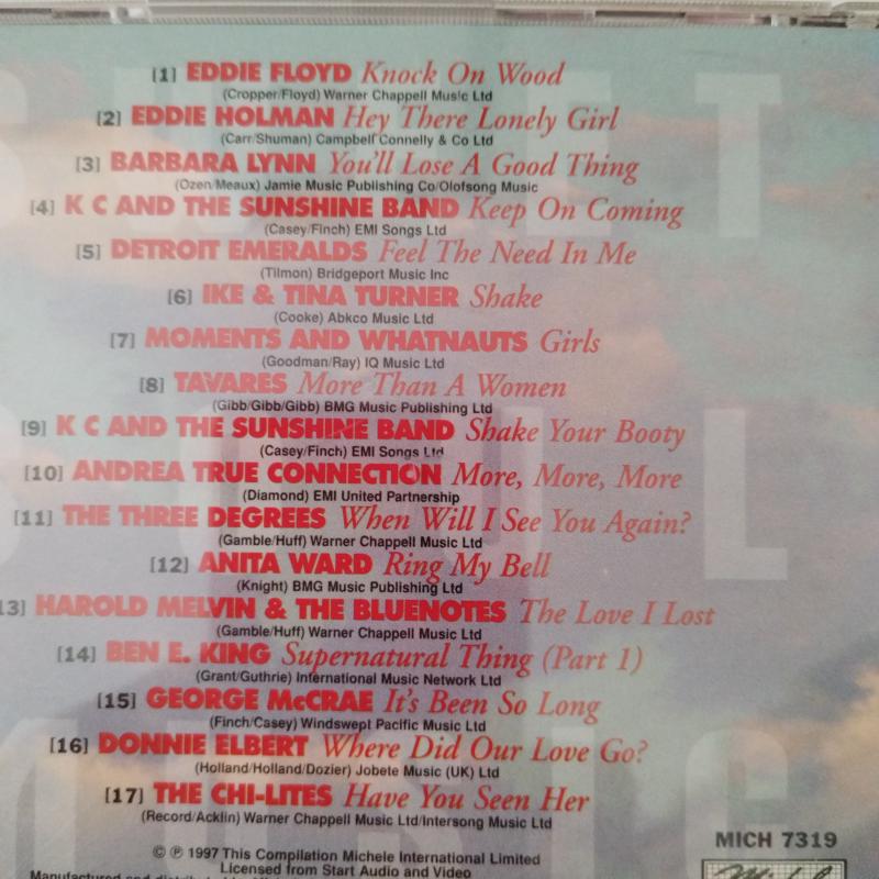 Sweet Soul Music  / 17Big Hits  - 1997 İngiltere Basım - 2. El  CD Albüm