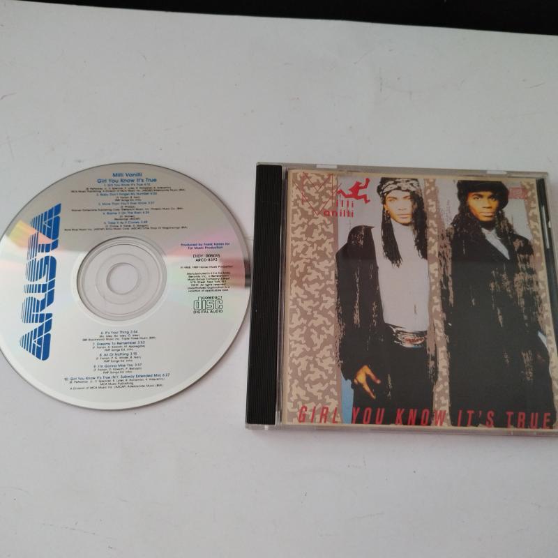 Milli Vanilli – Girl You Know It’s True - 1989 Amerika Basım - 2. El CD Albüm