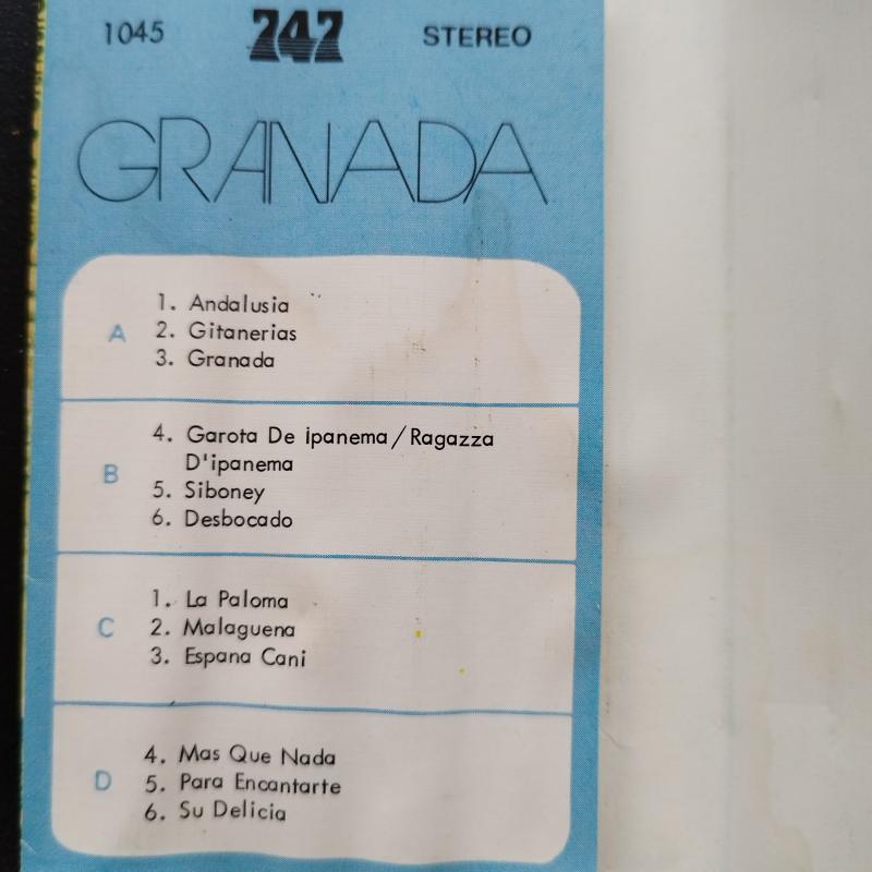 Bruno Battisti D’Amario Chitarre E Orchestra  Con La Voce Di Edda – Granada –    Yurtdışı Basım  Kaset