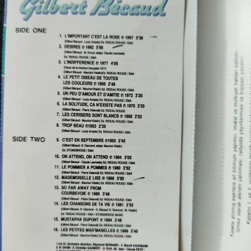Gilbert Bécaud  /  preferences  –    1990 Türkiye Basım  Kaset