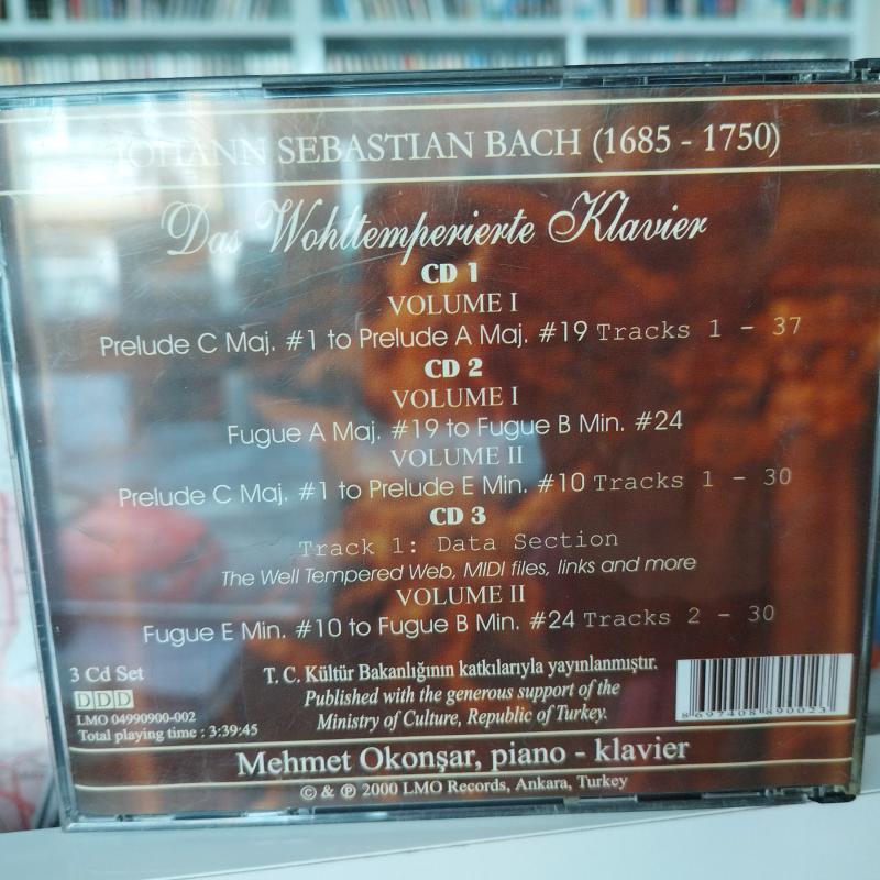 J.S Bach / Das Wohltemperierte Klavier / Mehmet Okonşar - Piano klavier  - 2. El  3XCD Box 