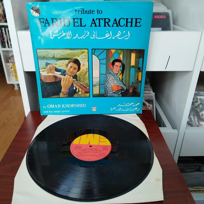 Omar Khorshid – Tribute To Farid El Atrache - 1977 Yunanistan Dönem Basım Albüm - 33 lük LP Plak