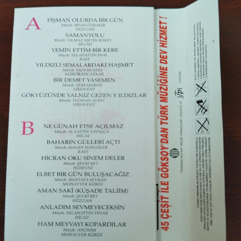 Enstrumantal Altın Şarkılar 2  -  Türkiye Basım 2. El Kaset