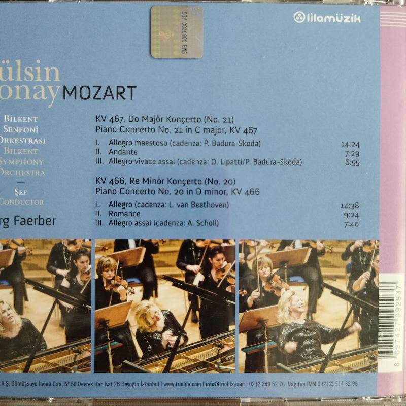 Gülsin Onay / Mozart -  Türkiye Basım -  2.El CD  Albüm - İmzalıdır.