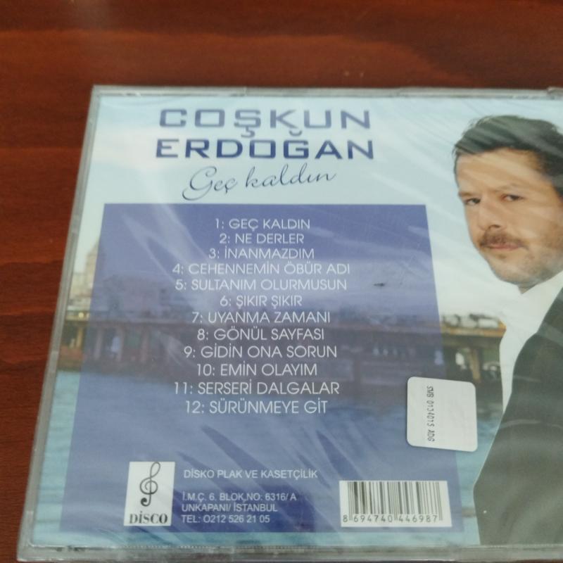 Çoşkun Erdoğan / Geç Kaldın - Türkiye Basım -  CD  Albüm-Açılmamış Ambalajlı