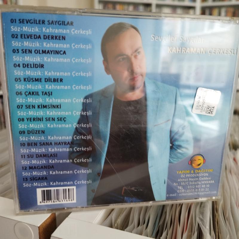 Kahraman Çerkeşli -  Sevgiler Saygılar  / Türkiye Basım -  2. El CD  Albüm
