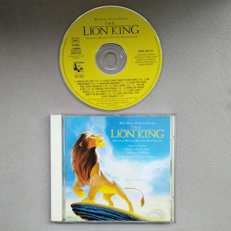 The Lion King / Soundtrack - 1994 Fransa Basım - 2. El CD Albüm