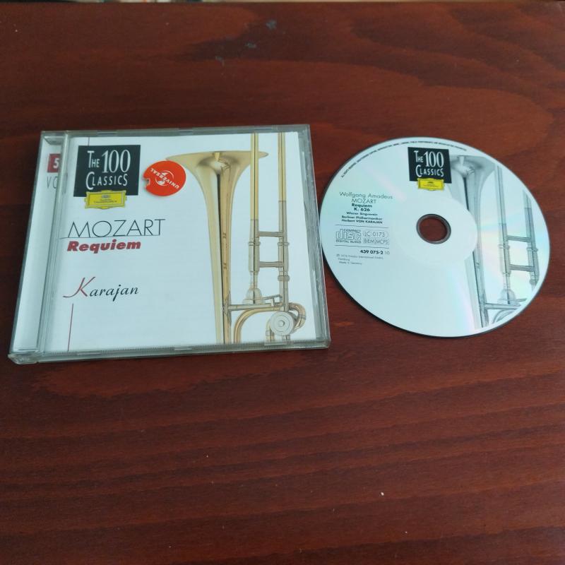 Mozart , Karajan  – Requiem - 1996 Almanya Basım -  2. El CD Albüm