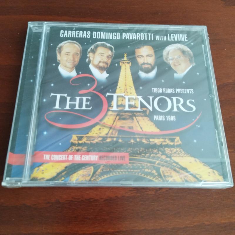 Carreras, Domingo, Pavarotti With Levine–The Three Tenors In Paris -1998 Avrupa Basım CD/Jelatinli