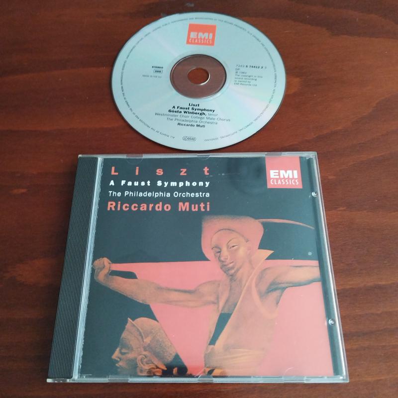 Riccardo Muti  /Liszt  -A Faust Symphony  - 1991 Avrupa -  2. El CD Albüm