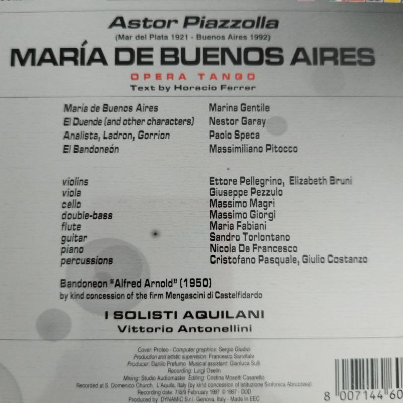 Astor Piazzolla  /Maria De Buenos Aires / Opera tango - Avusturya Basım -  2. El 2XCD Albüm