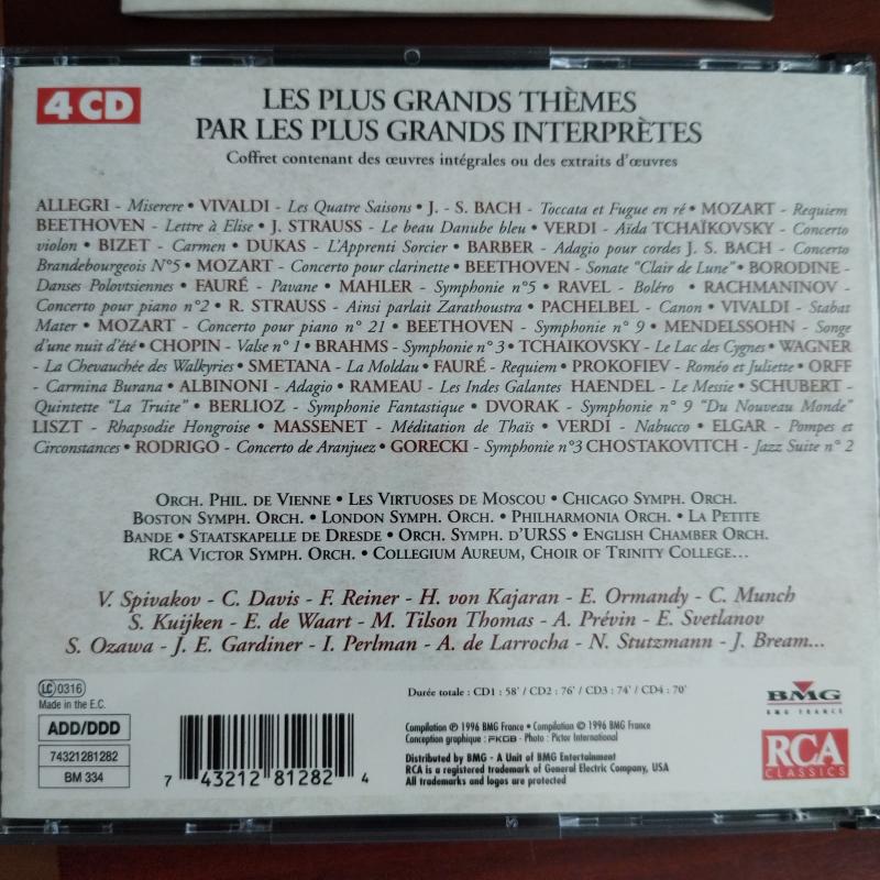 Tresors Classiques - 1996 Fransa Basım -  2. El 4X CD Albüm