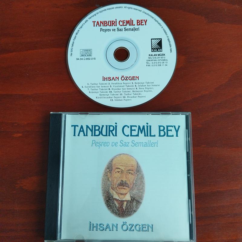 İhsan Özgen – Tanburi Cemil Bey - Peşrev Ve Saz Semaileri - 1995 Türkiye Basım - 2. El CD Albüm