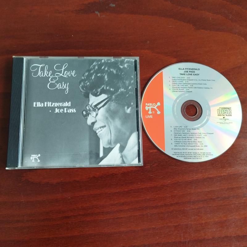 Ella Fitzgerald & Joe Pass – Take Love Easy - Avrupa Basım - 2. El CD Albüm