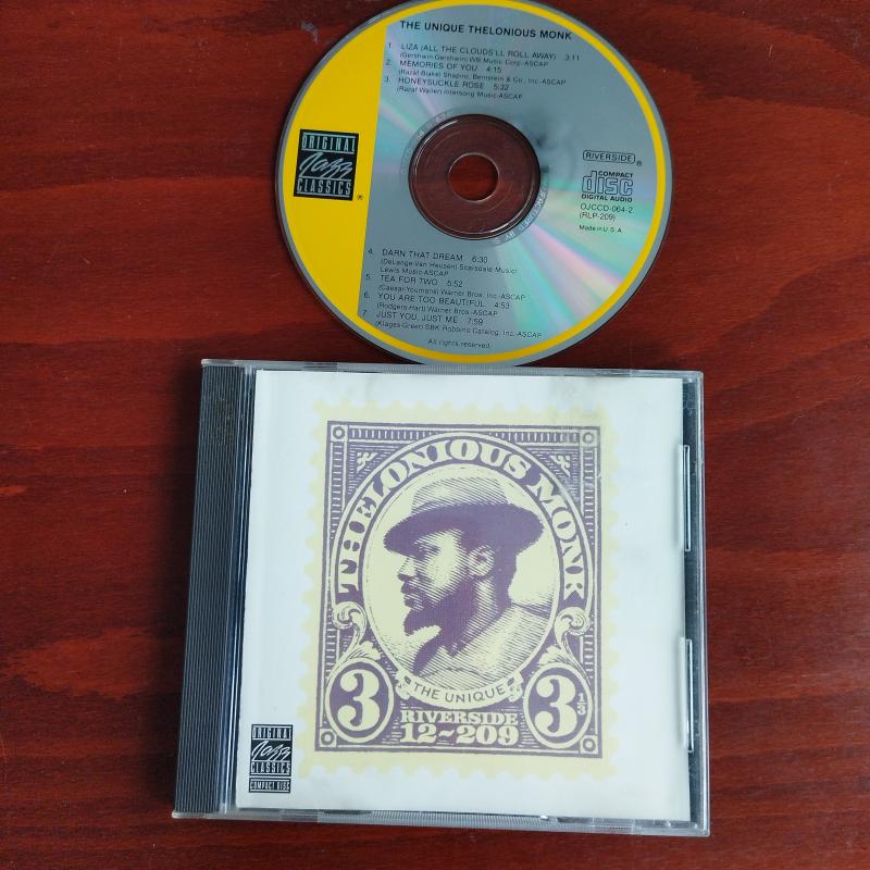 Thelonious Monk – The Unique Thelonious Monk - 1987 Amerika Basım - 2. El CD Albüm