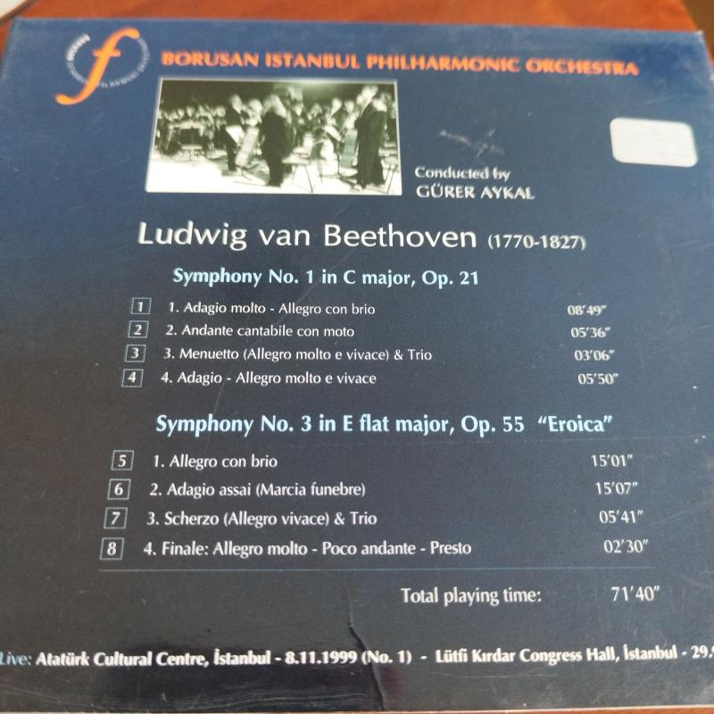 Beethoven Symphonies No.1&3  / Borusan İstanbul Philharmonic Orchestra - 2. El CD Albüm