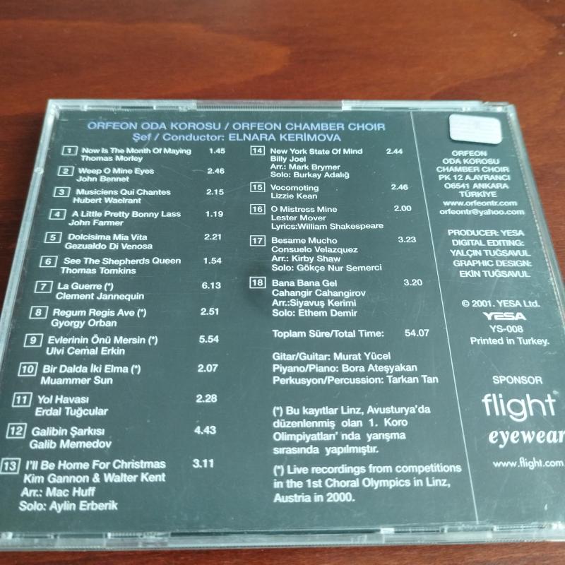Orfeon / Oda Korosu - Şef: Elnara Kerimova -  2000 Avusturya Basım - 2. El CD Albüm