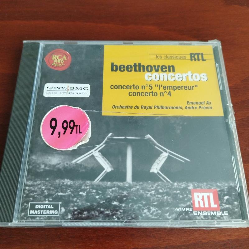 Beethoven Concertos / concerto n*5’’I empereur ’’ concerto n*4 -2003 Türkiye Avrupa Albüm/Jelatinli