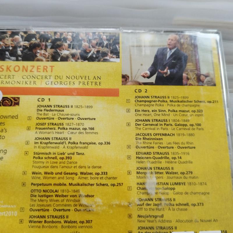 Georges Prêtre, Wiener Philharmoniker ‎– Neujahrskonzert, New Year’s Concert 2010 -  2010 Avrupa Basım - 2. El 2XCD Albüm