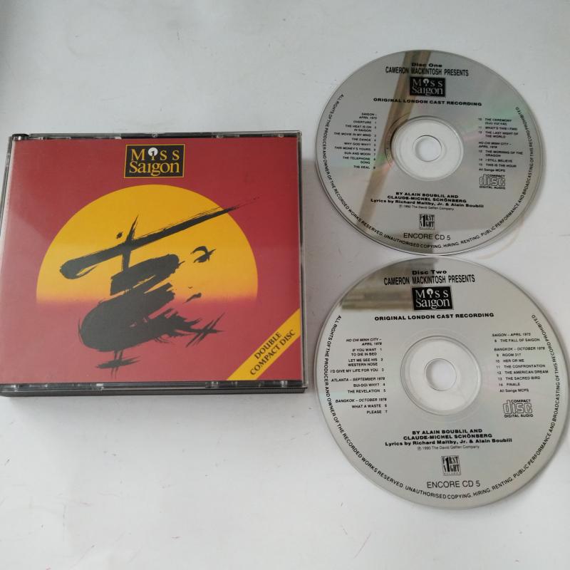 Boublil & Schönberg – Miss Saigon - İngiltere Basım - 2. El CD Albüm