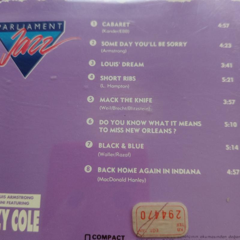 Cozy Cole - The Louis Armstrong Alumni Featuring / Parliament Jazz  - Türkiye Basım - 2. El CD Albüm