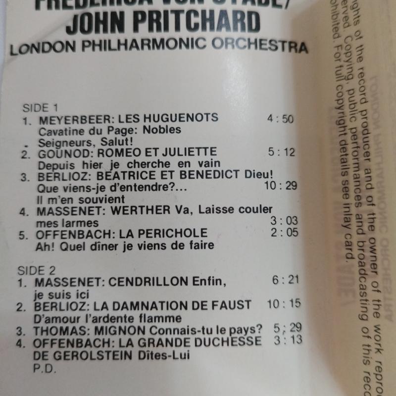 Frederica von Stade -   London Philharmonic Orchestra, John Pritchard   -  1978 Hollanda Basım 2. El Kaset