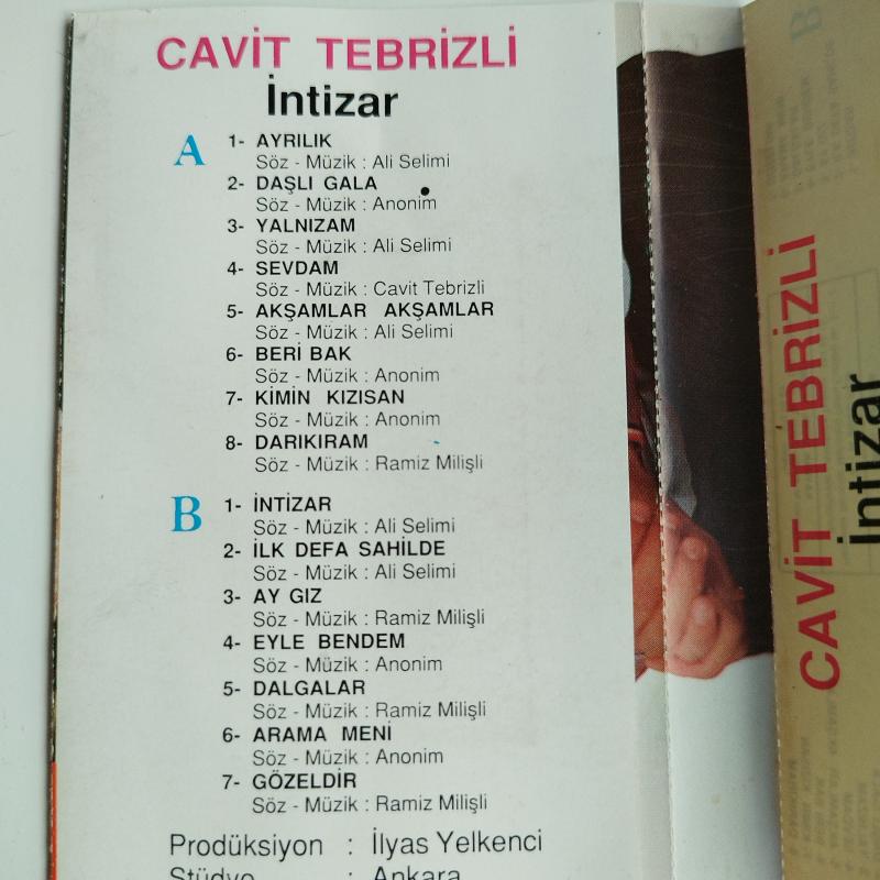 Cavit Tebrizli / İntizar –  1989 Türkiye Basım 2. El Kaset