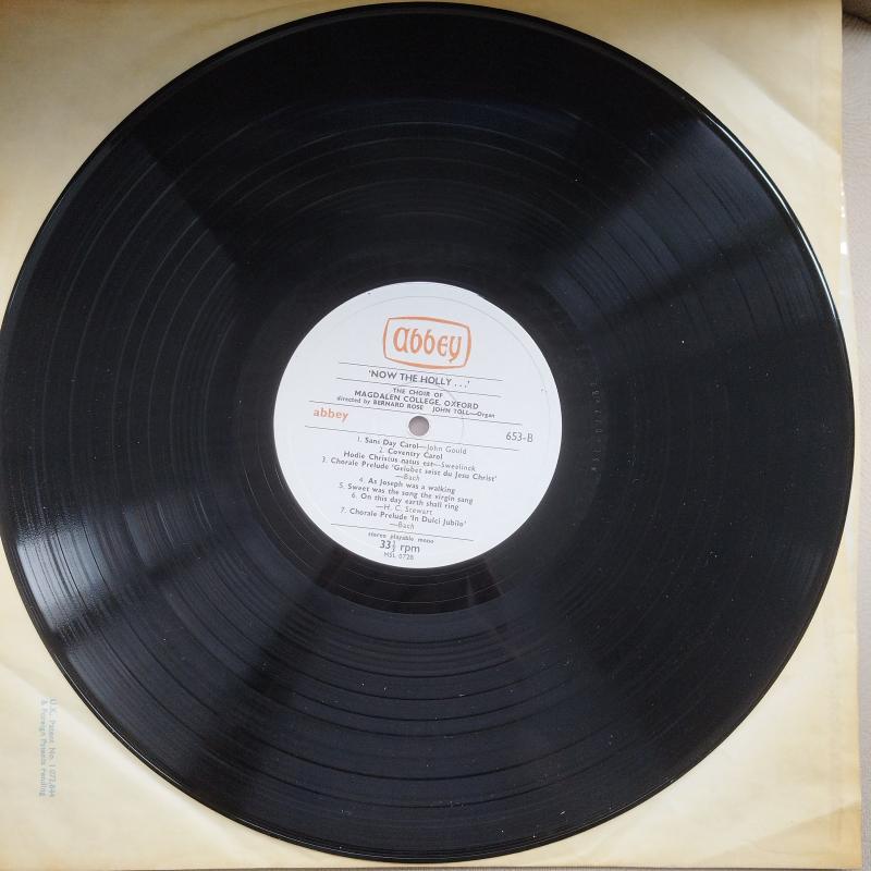 The Choir Of Magdalen College, – now the HOLLY... - 1968 İngiltere Basım 33 Lük LP Plak Albüm