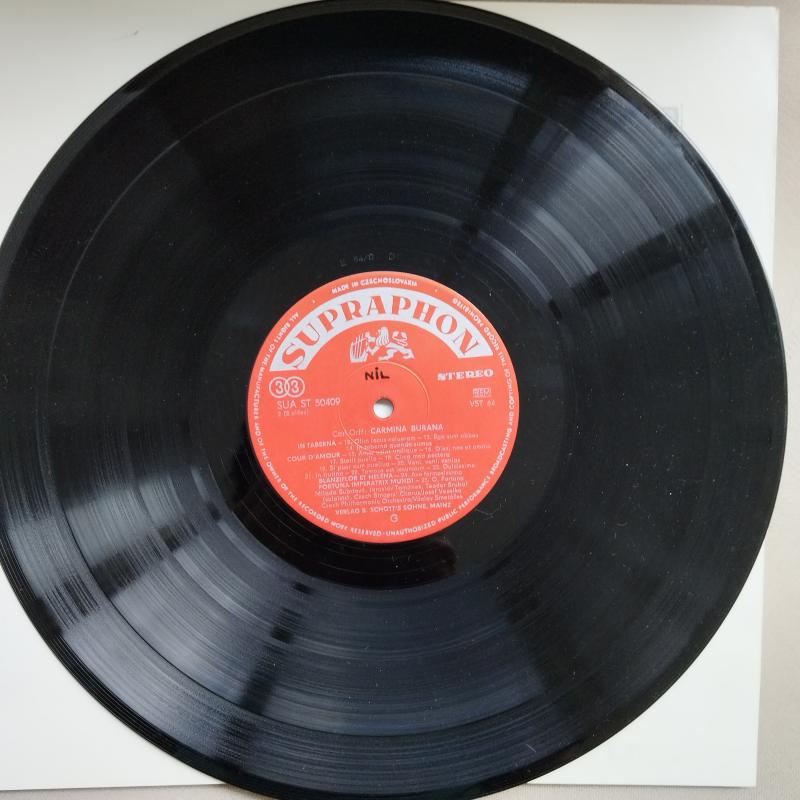 Carl Orff – Carmina Burana - 1961 Çekoslovakya Basım 33 Lük LP Plak Albüm 2. EL