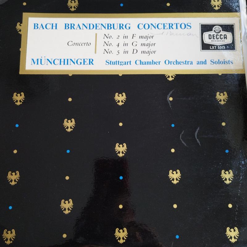 Bach / Karl Münchinger – Brandenburg Concertos Nos. 2, 4 & 5- 1959 İngiltere Basım 33 Lük LP Plak