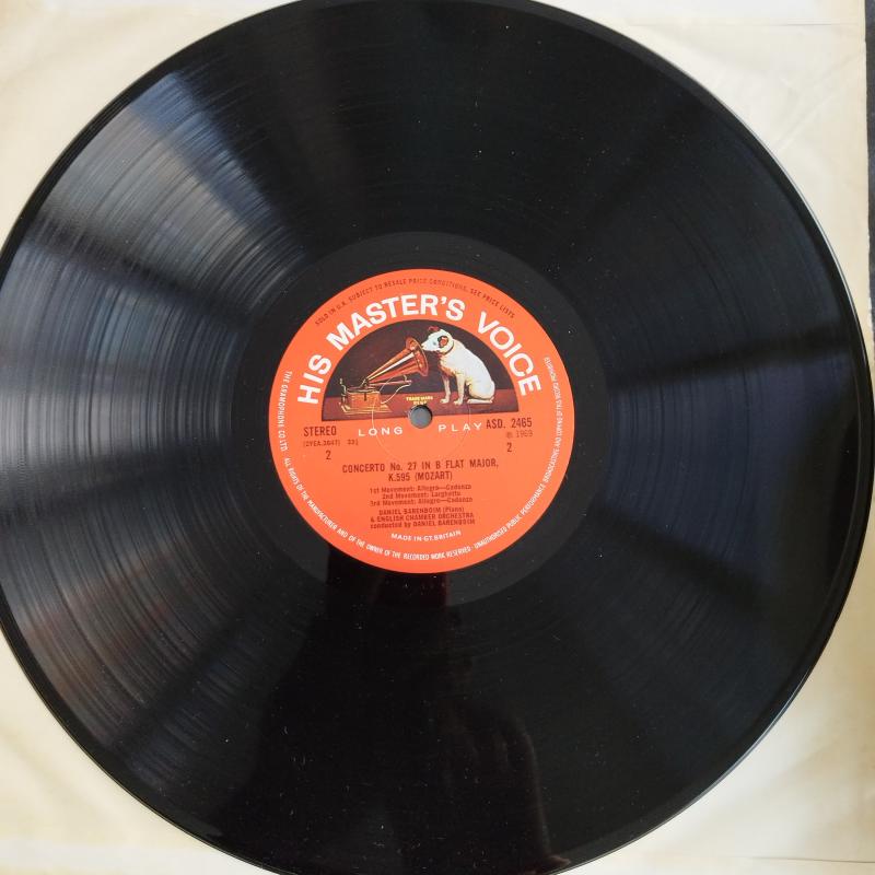 Mozart, Daniel Barenboim, The English Chamber Orchestra - 1969 İngiltere Basım 33Lük LP