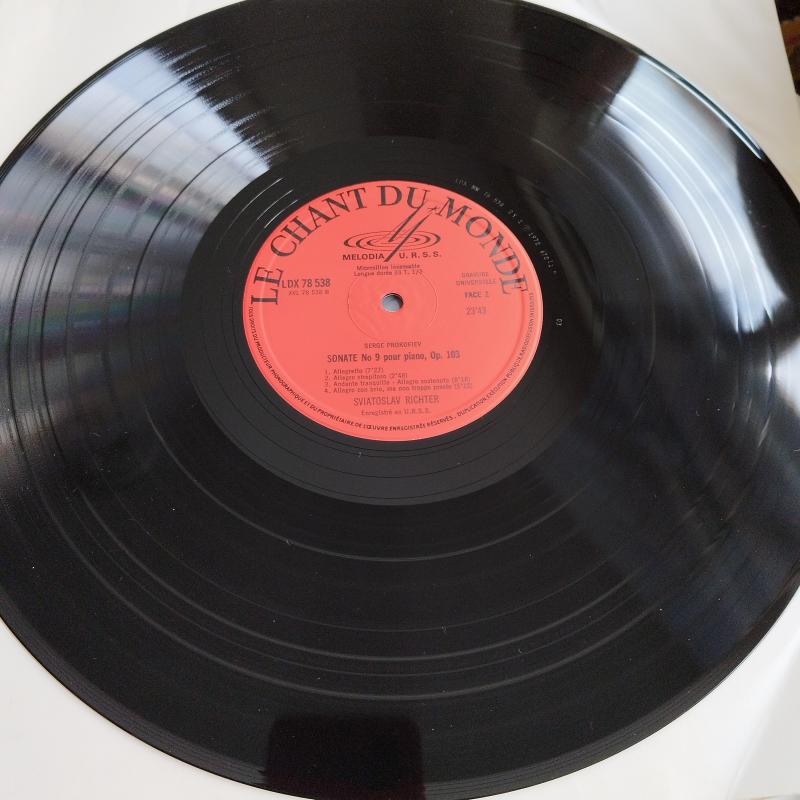 Prokofiev - Sviatoslav Richter – Sonates 7 Et 9 - Fransa Basım 33 Lük LP Plak