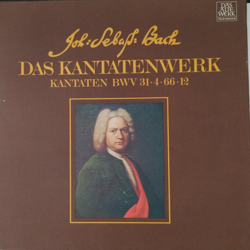 Bach - Das Kantatenwerk Kantaten 31 - 4 - 66 - 12 /1981 Almanya Basım 33 Lük 2xLP Box Set 2. el