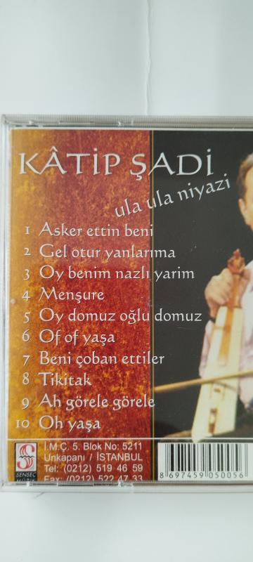 Katip Şadi / Ula Ula Niyazi  -  Türkiye Basım -  2.El CD Albüm