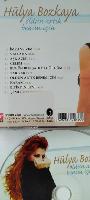 Hülya Bozkaya / Öldün artık Benim İçin - Türkiye Basım - 2. El CD Albüm