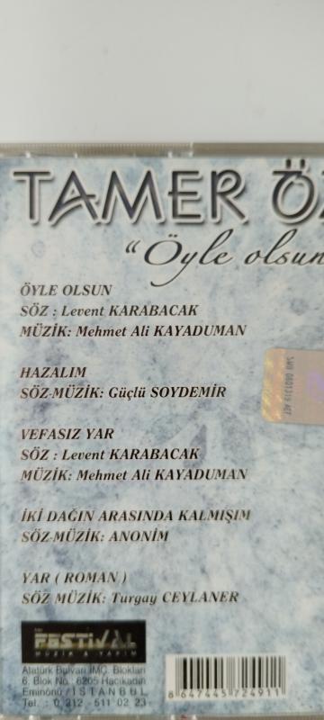 Tamer Öztoprak / Öyle olsun -   Türkiye Basım  2. El  CD  Albüm