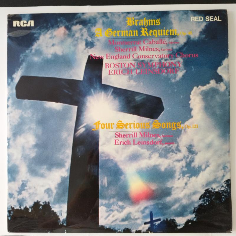 Brahms A German Requiem, Op. 45 / Four Serious Songs, Op. 121 -1970 İngiltere Basım Double LP Plak