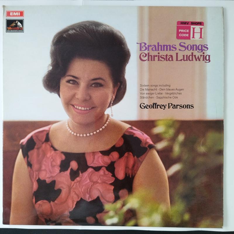 Brahms Songs Christa Ludwig - 1970 İngiltere Basım Albüm - 33 lük LP Plak 2. el