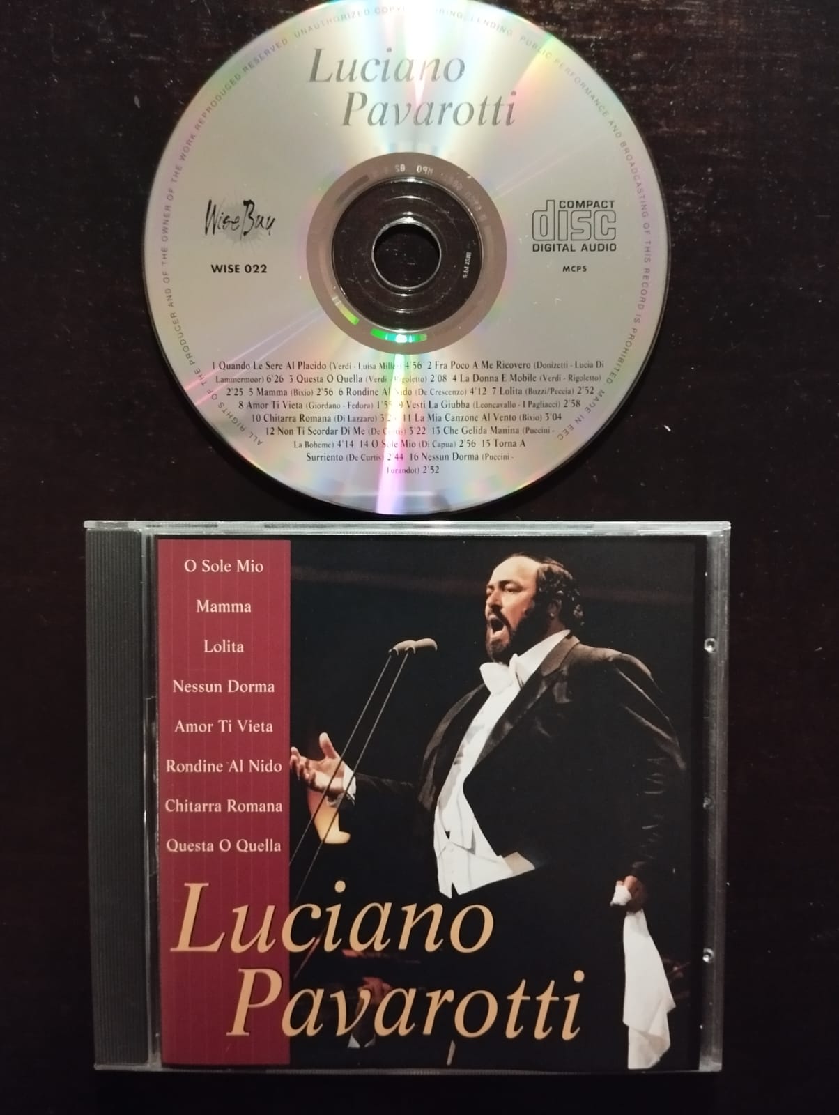 Luciano Pavarotti - 1995 Hollanda Basım 2. El CD Albüm