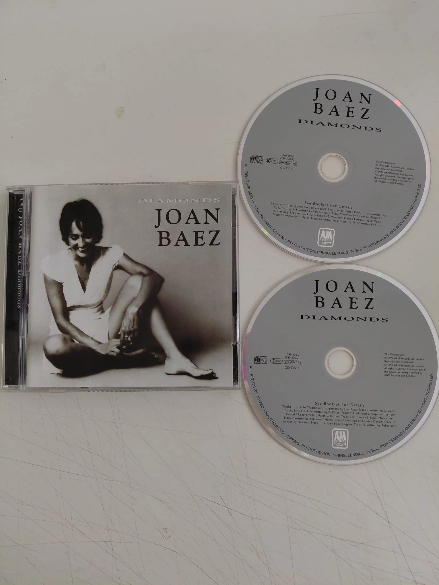 Joan Baez – Diamonds - 1996 İngiltere Basım - 2xCD Albüm-2.el