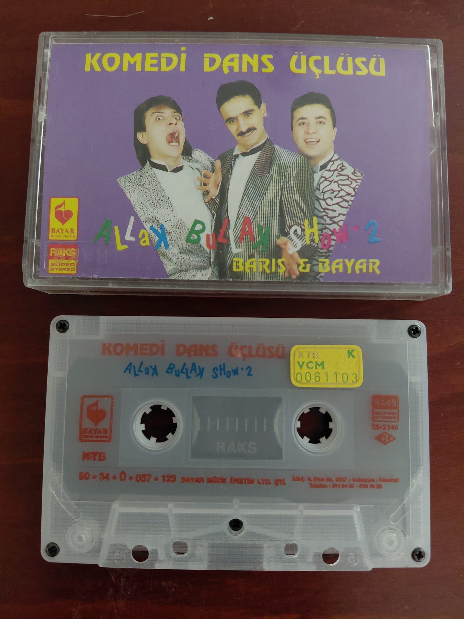 Komedi Dans Üçlüsü – Allak Bullak Show 2 - 1990 Türkiye Basım Kaset Albüm-2.el