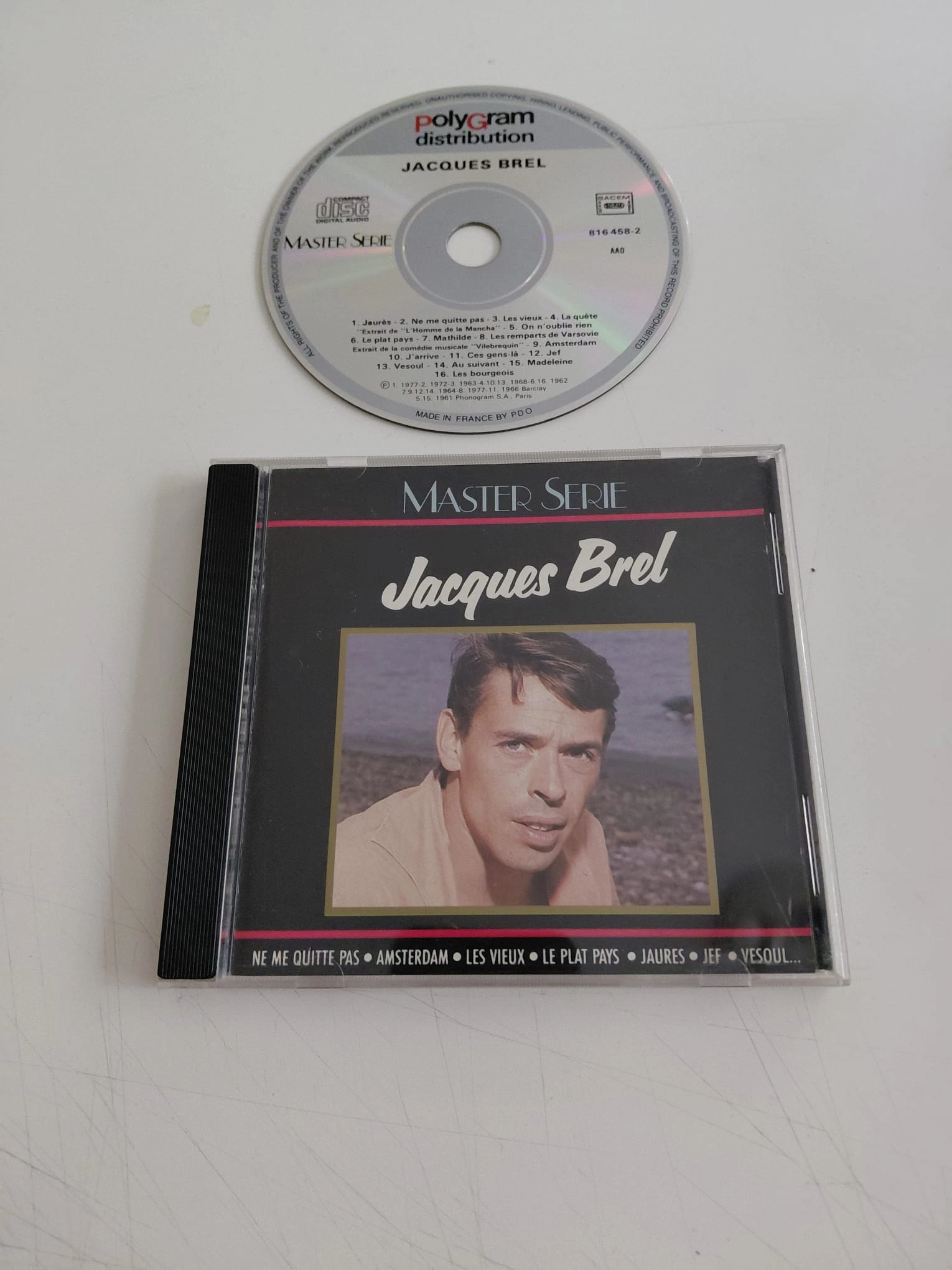 Jacques Brel – Master Serie  - 1997 Fransa Basım - CD Albüm-2.el